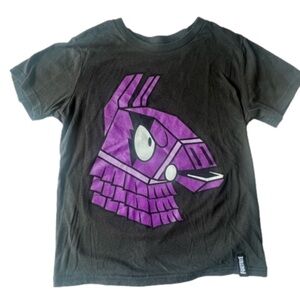 Fortnite Kids Loot Llama black short sleeve graphic tee size medium